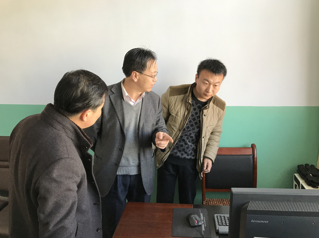 市委组织部副部长市编办主任吴政渊来通渭县编办调研机构编制工作